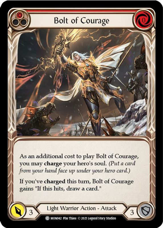 Bolt of Courage (Red) - MON042 - Common