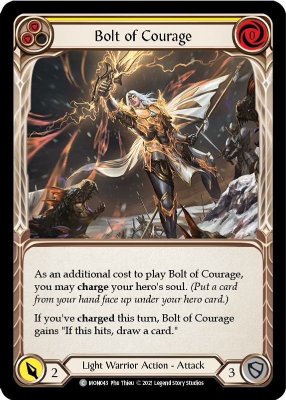 Bolt of Courage (Yellow) - MON043 - Common