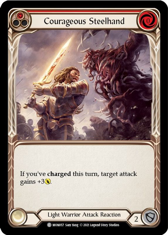 Courageous Steelhand (Red) - MON057 - Common