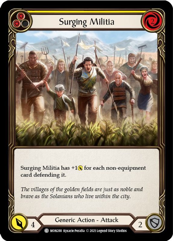 Surging Militia (Yellow) - MON288 - Common