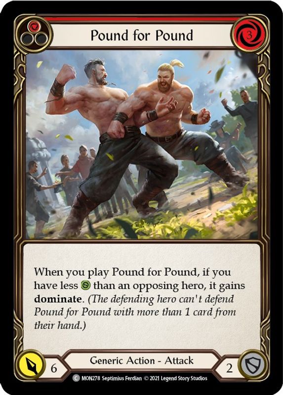 Pound for Pound (Red) - MON278 - Common