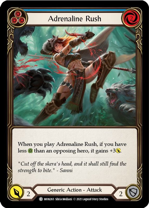 Adrenaline Rush (Blue) - MON265 - Common