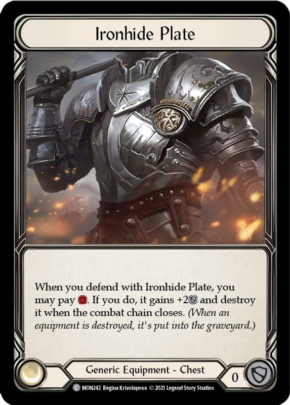Ironhide Plate - MON242 - Common