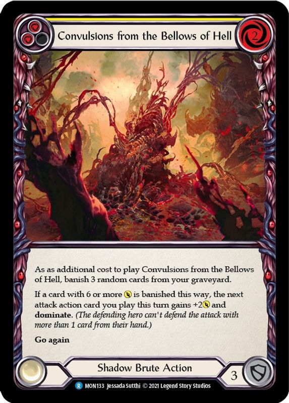 Convulsions from the Bellows of Hell (Yellow) - MON133 - Rare