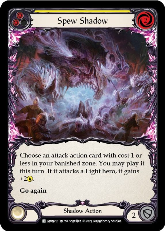 Spew Shadow (Yellow) - MON213 - Common