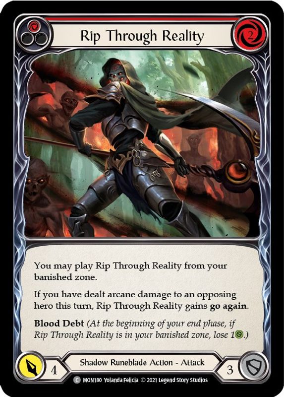 Rip Through Reality (Red) - MON180 - Common