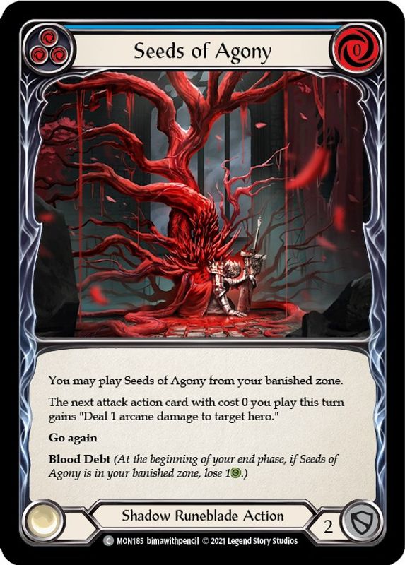 Seeds of Agony (Blue) - MON185 - Common