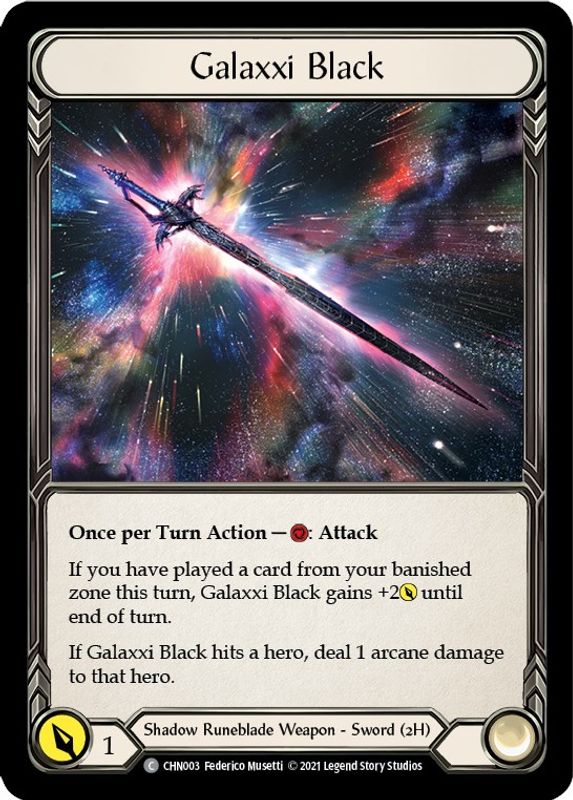 Galaxxi Black - CHN003 - Rare
