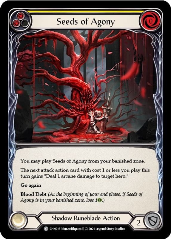 Seeds of Agony (Yellow) - CHN016 - Common