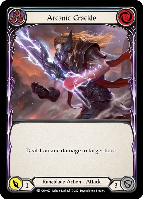 Arcanic Crackle (Blue) - CHN027 - Common