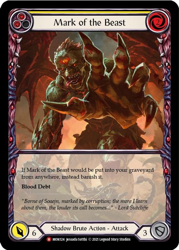 Mark of the Beast (Extended Art) - MON124 - Majestic