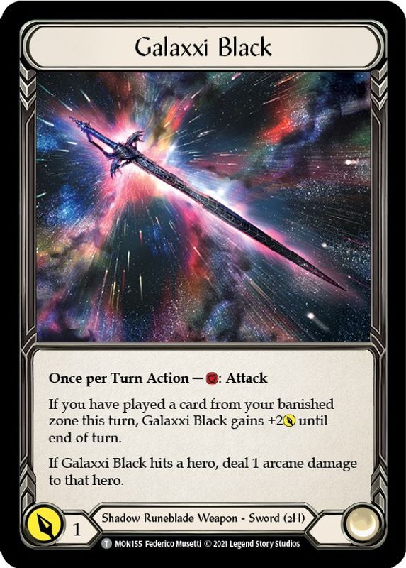 Galaxxi Black // Soul Shackle - MON155 // MON186 - Token