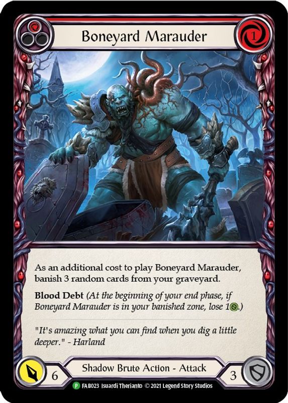 Boneyard Marauder (Red) - FAB023 - Promo