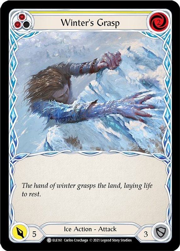 Winter's Grasp (Yellow) - ELE161 - Common