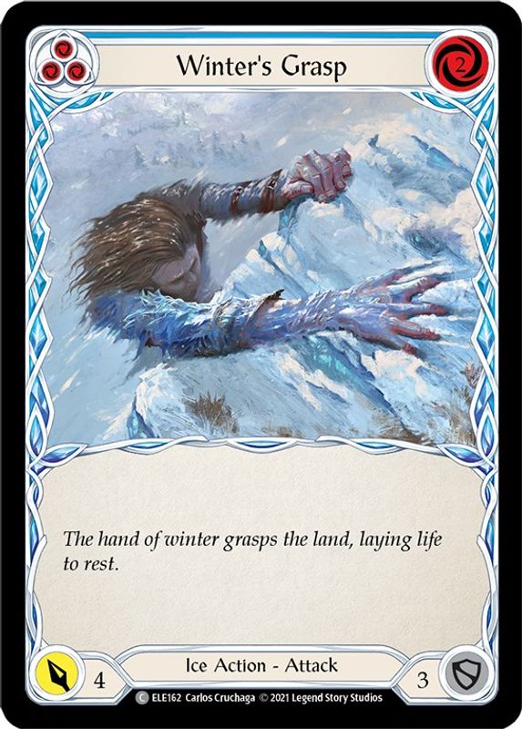 Winter's Grasp (Blue) - ELE162 - Common