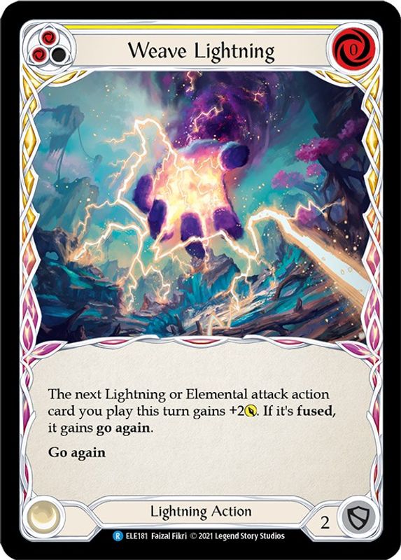 Weave Lightning (Yellow) - ELE181 - Rare