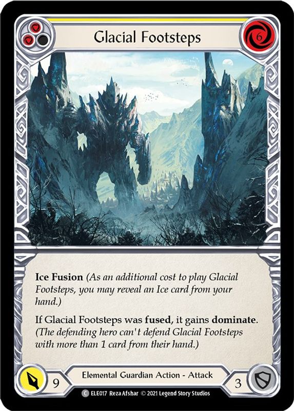 Glacial Footsteps (Yellow) - ELE017 - Common