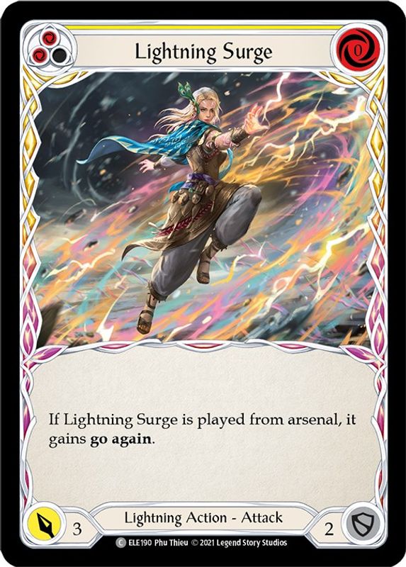 Lightning Surge (Yellow) - ELE190 - Common