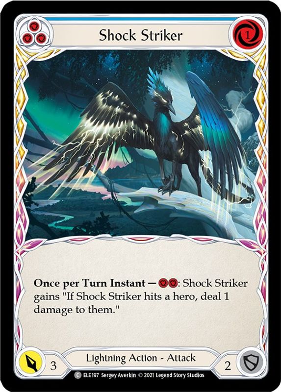 Shock Striker (Blue) - ELE197 - Common