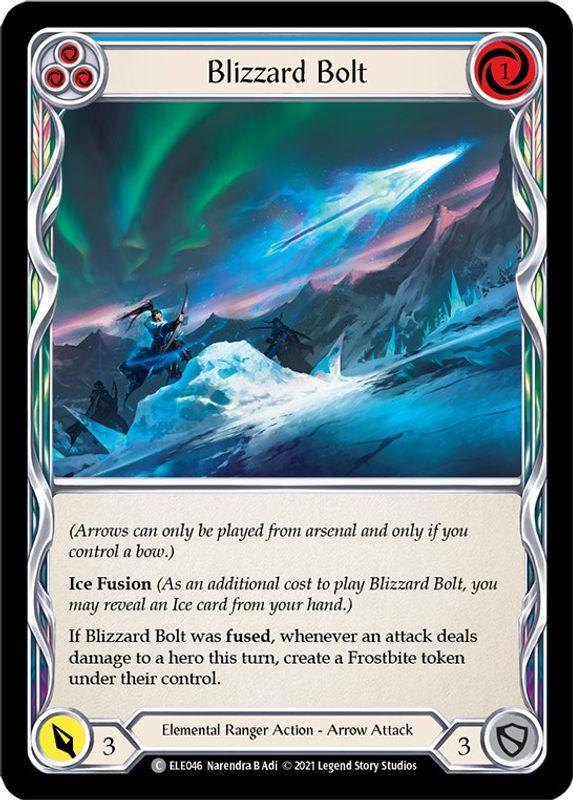 Blizzard Bolt (Blue) - ELE046 - Common