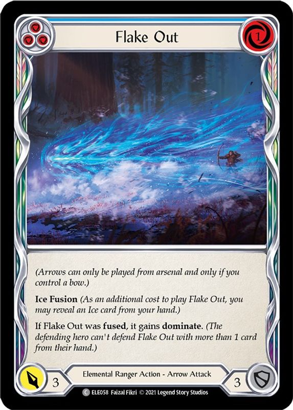 Flake Out (Blue) - ELE058 - Common