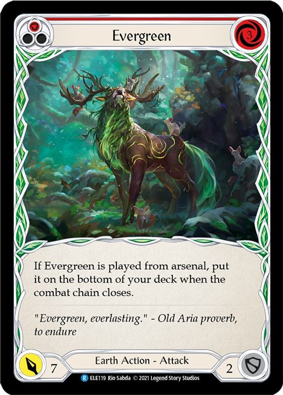 Evergreen (Red) - ELE119 - Rare