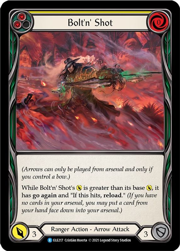 Bolt'n Shot (Yellow) - ELE217 - Rare