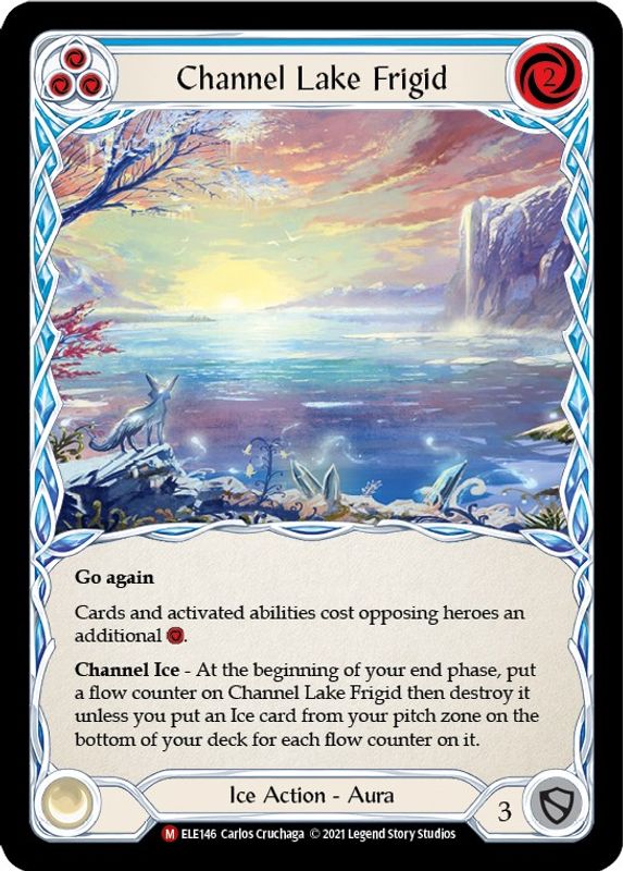 Channel Lake Frigid (Alternate Art) - ELE146 - Majestic