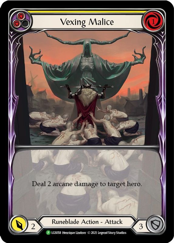 Vexing Malice (Yellow) (Extended Art) - LGS058 - Promo