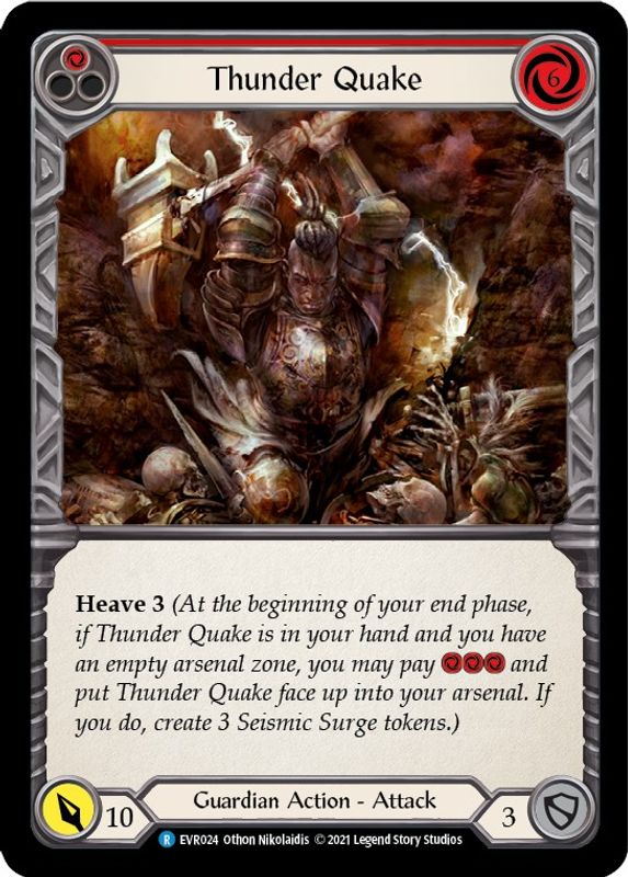 Thunder Quake (Red) - EVR024 - Rare