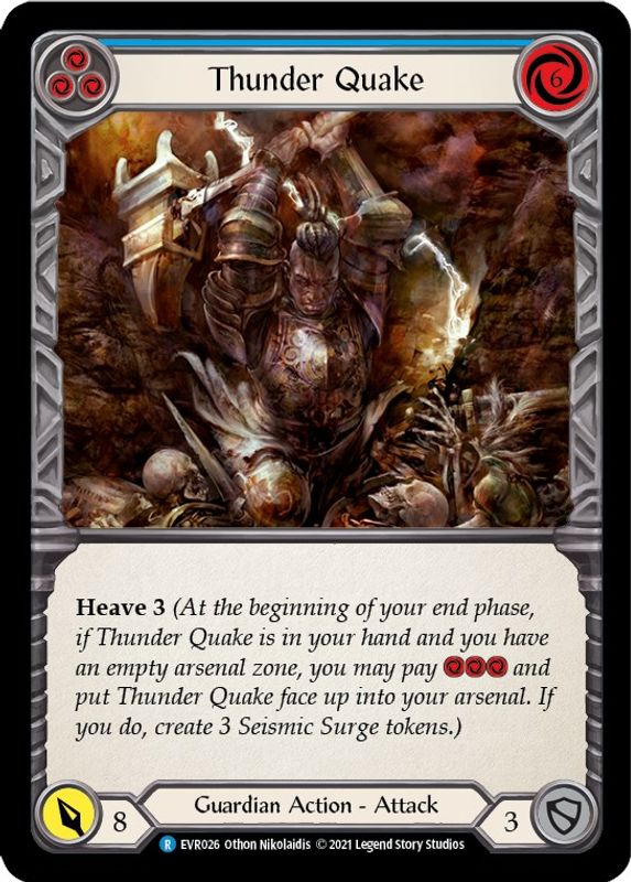 Thunder Quake (Blue) - EVR026 - Rare
