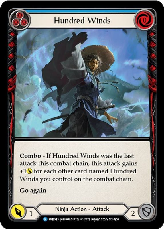 Hundred Winds (Blue) - EVR043 - Rare