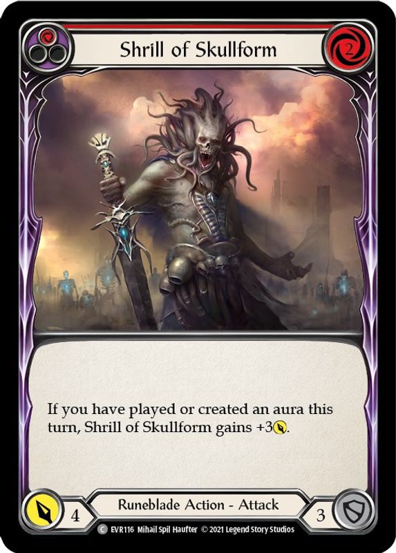 Shrill of Skullform (Red) - EVR116 - Common