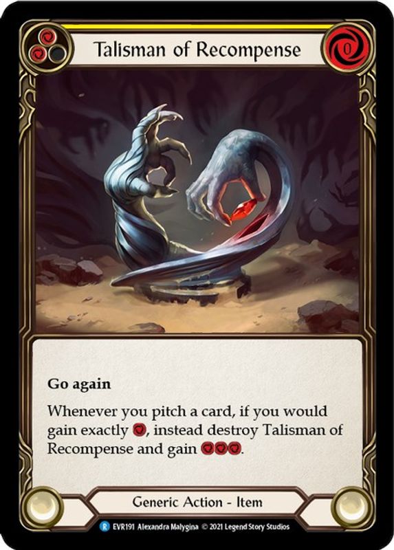 Talisman of Recompense - EVR191 - Rare