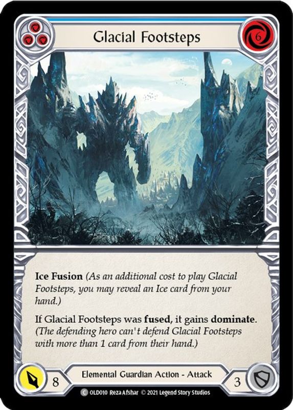 Glacial Footsteps (Blue) - OLD010 - Common
