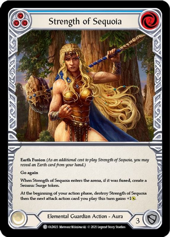 Strength of Sequoia (Blue) - OLD023 - Common
