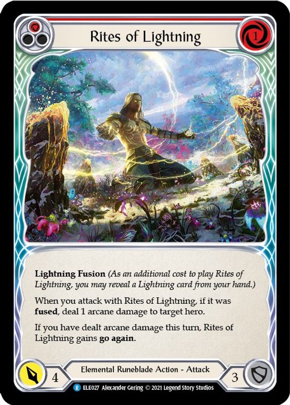 Rites of Lightning (Red) - BRI027 - Rare
