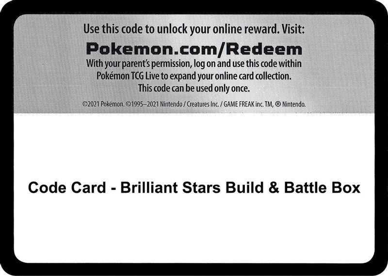 Code Card - Brilliant Stars Build & Battle Box - Code Card