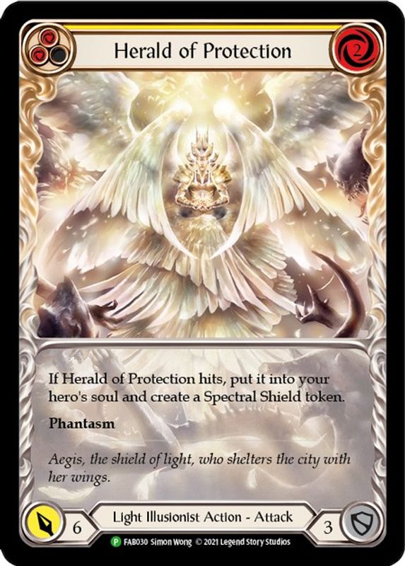 Herald of Protection (Yellow) - FAB030 - Common