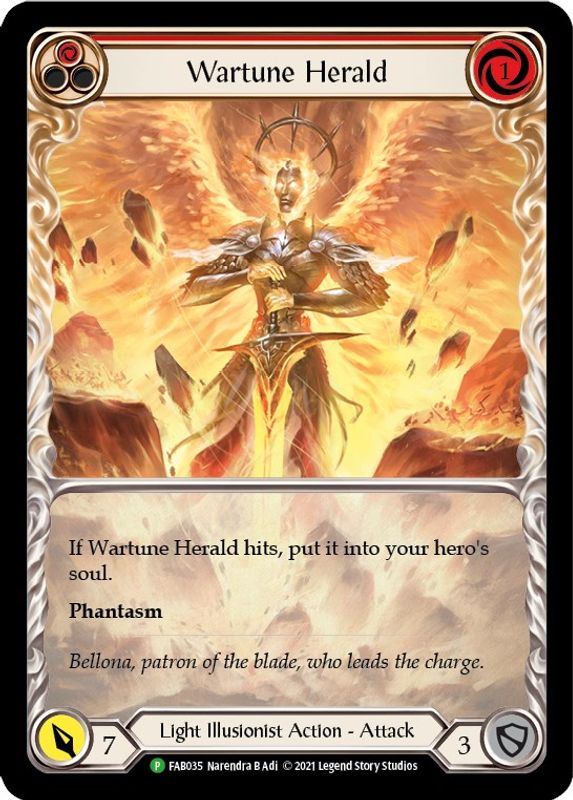 Wartune Herald (Red) (Extended Art) - FAB035 - Promo