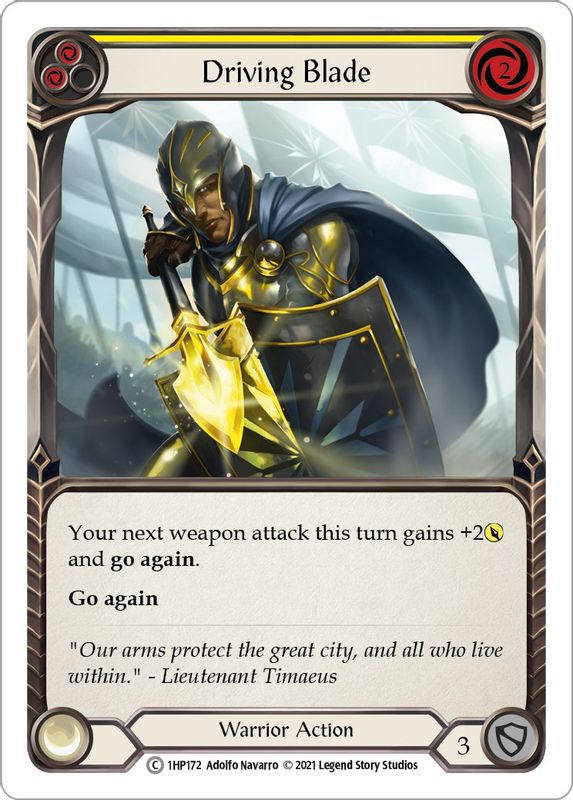 Driving Blade (Yellow) - 1HP172 - Common
