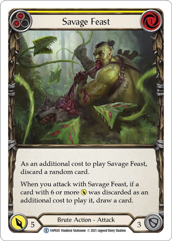 Savage Feast (Yellow) - 1HP020 - Rare