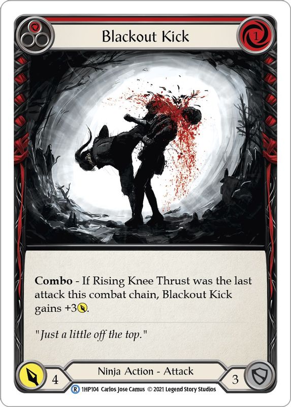 Blackout Kick (Red) - 1HP104 - Rare