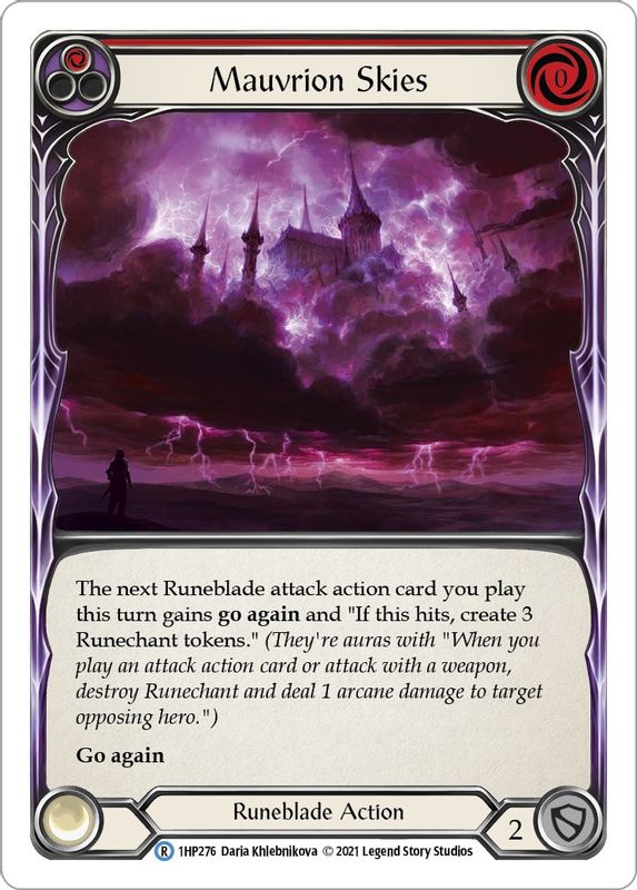 Mauvrion Skies (Red) - 1HP276 - Rare