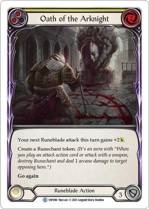 Oath of the Arknight (Yellow) - 1HP280 - Rare