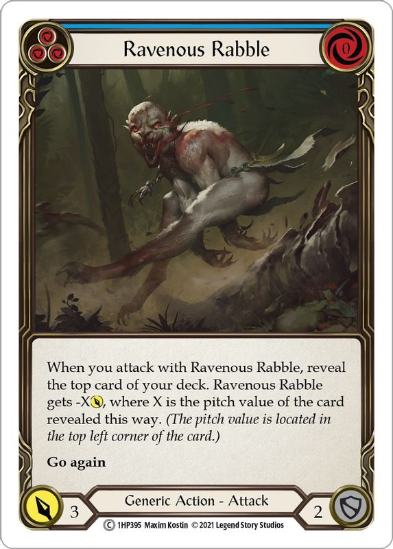 Ravenous Rabble (Blue) - 1HP395 - Common