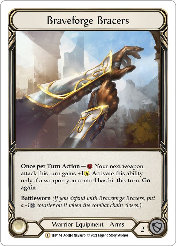 Braveforge Bracers - 1HP144 - Legendary