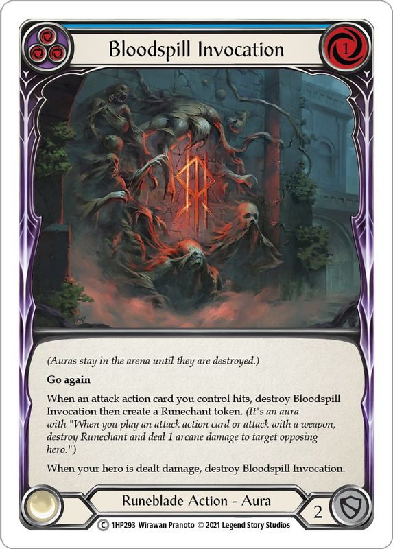 Bloodspill Invocation (Blue) - 1HP293 - Common