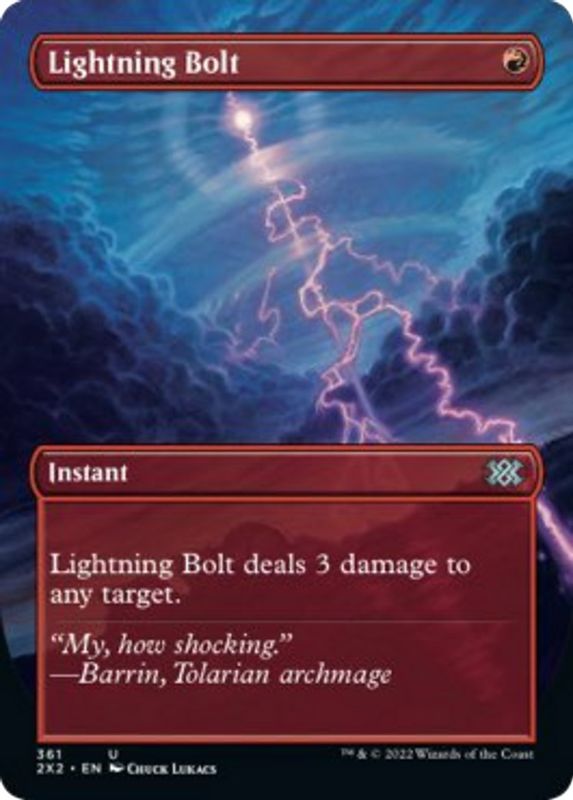 Lightning Bolt (Borderless) - 361 - Uncommon