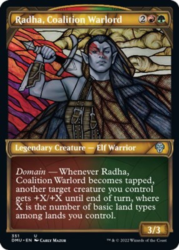 Radha, Coalition Warlord (Textured Foil) - 351 - Uncommon